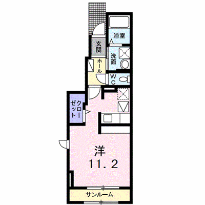 メゾン・サンセン 102【管理NO：1-024261501-01020】 ★家具家電は申し込み後に搬入します★の物件画像
