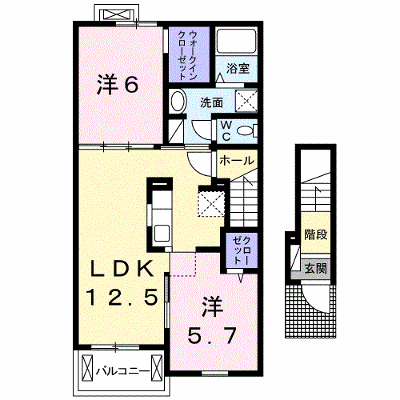 カーサ　エスペランサ 202【管理NO：1-022156201-02020】 ★家具家電は申し込み後に搬入します★の物件画像