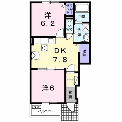 ポライトリー　Ⅱ 102【管理NO：1-018047601-01020】 ★家具家電は申し込み後に搬入します★ ★2026年10月中旬入居可能★の物件画像