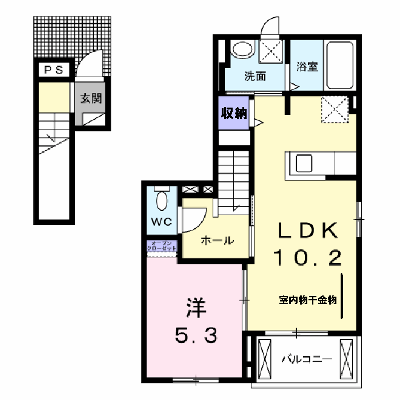 フェレーネＫ・Ⅱ 201【管理NO：1-020546601-02010】 ★家具家電は申し込み後に搬入します★ ★2026年10月中旬入居可能★の物件画像