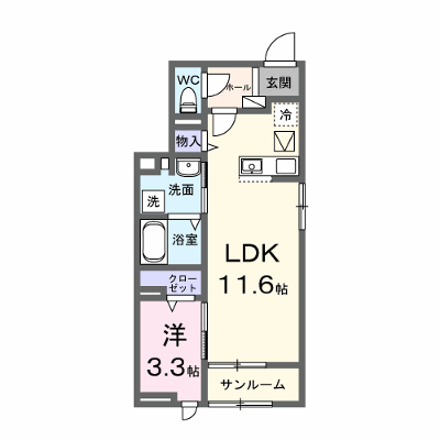シェーネ東原 101【管理NO：1-028717401-01010】 ★家具家電は申し込み後に搬入します★の物件画像
