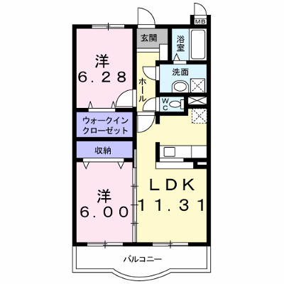 パークサイド森の邸・北 302【管理NO：1-014175201-03020】 ★家具家電は申し込み後に搬入します★ ★2026年10月中旬入居可能★の物件画像
