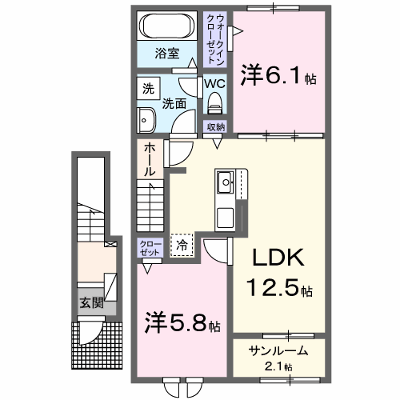 ＫＡＭ　ＫＡＭ 203【管理NO：1-027885901-02030】 ★家具家電は申し込み後に搬入します★の物件画像