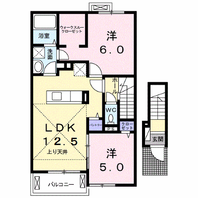 エミーナＡ 203【管理NO：1-023674701-02030】 ★家具家電は申し込み後に搬入します★ ★2026年10月中旬入居可能★の物件画像