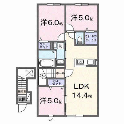 クレストール　リヴェール 204【管理NO：1-028651801-02040】 ★家具家電は申し込み後に搬入します★ ★2027年02月上旬入居可能★の物件画像