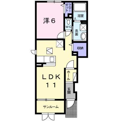 リヴェール　Ⅱ 101【管理NO：1-024988002-01010】 ★家具家電は申し込み後に搬入します★ ★2026年10月中旬入居可能★の物件画像