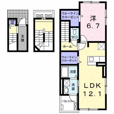 サンパティーク　Ｆ棟 301【管理NO：1-025017301-03010】 ★家具家電は申し込み後に搬入します★ ★2026年12月中旬入居可能★の物件画像