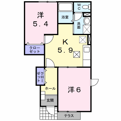 グランデュールⅡ 102【管理NO：1-011420702-01020】 ★家具家電は申し込み後に搬入します★ ★2026年10月中旬入居可能★の物件画像
