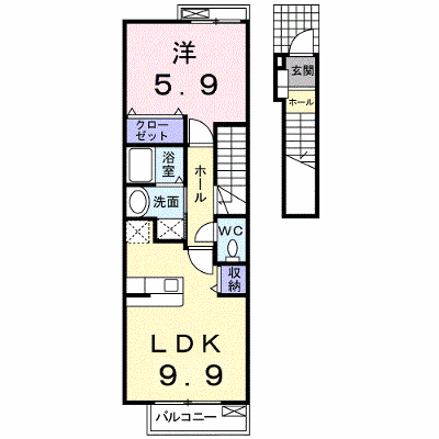 サニー・プレイス 203【管理NO：1-017991301-02030】 ★家具家電は申し込み後に搬入します★の物件画像