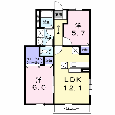 ヌーベル・フルールＤ 101【管理NO：1-011775502-01010】 ★家具家電は申し込み後に搬入します★の物件画像