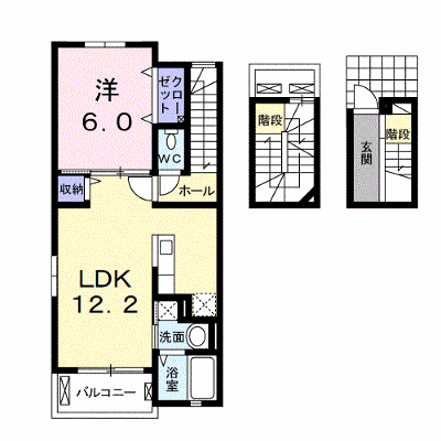 サニーフラットＢ 306【管理NO：1-017364202-03050】 ★家具家電は申し込み後に搬入します★ ★2026年10月中旬入居可能★の物件画像