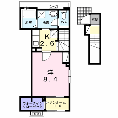 エスポワール城東 201【管理NO：1-026898301-02010】 ★家具家電は申し込み後に搬入します★の物件画像