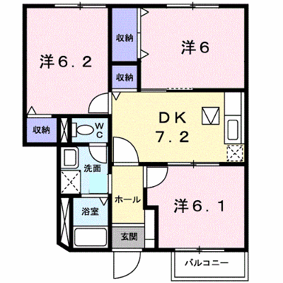 ハーベストタウン 102【管理NO：1-007664201-01020】 ★家具家電は申し込み後に搬入します★ ★2026年10月中旬入居可能★の物件画像
