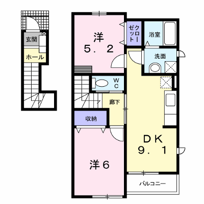 Ｃａｓａ　Ｙｏｕ 201【管理NO：1-013362301-02010】 ★家具家電は申し込み後に搬入します★ ★2026年10月中旬入居可能★の物件画像