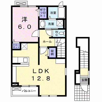 メゾンクラール 202【管理NO：1-015247201-02020】 ★家具家電は申し込み後に搬入します★の物件画像
