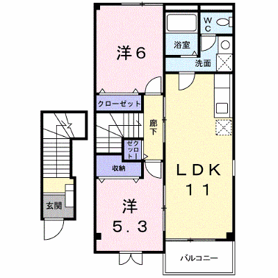ラフレシール 204【管理NO：1-012499501-02040】 ★家具家電は申し込み後に搬入します★の物件画像