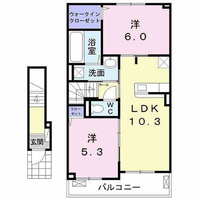 パイン　スマイル 202【管理NO：1-025307201-02020】 ★家具家電は申し込み後に搬入します★ ★2026年09月下旬入居可能★の物件画像