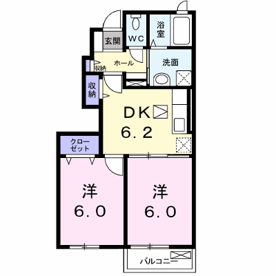 サニーヒル　Ⅱ 103【管理NO：1-016233601-01030】 ★家具家電は申し込み後に搬入します★の物件画像