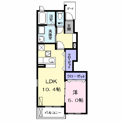 クラスペディア　　Ｋ　Ⅱ 103【管理NO：1-016284702-01030】 ★家具家電は申し込み後に搬入します★の物件画像