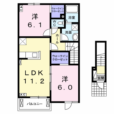 ピース　マインド 201【管理NO：1-019313101-02010】 ★家具家電は申し込み後に搬入します★の物件画像