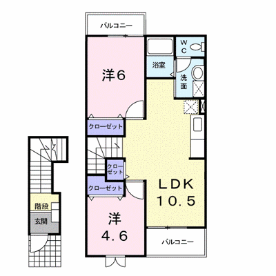 甲西サンライフＢ 201【管理NO：1-010561701-02010】 ★家具家電は申し込み後に搬入します★ ★2026年10月下旬入居可能★の物件画像