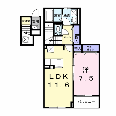 レジデンス荒牧 202【管理NO：1-027100201-02020】 ★家具家電は申し込み後に搬入します★ ★2026年10月中旬入居可能★の物件画像