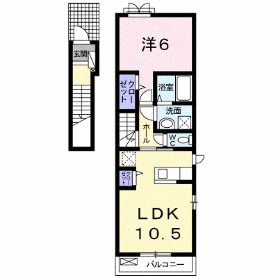 アイリスＢ 201【管理NO：1-020211302-02010】 ★家具家電は申し込み後に搬入します★ ★2026年10月中旬入居可能★の物件画像