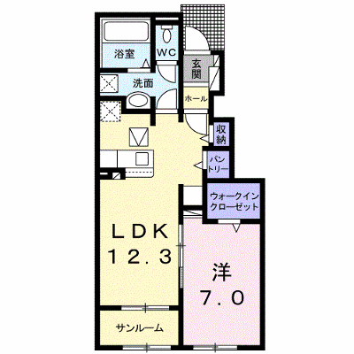 ＢＡＮＺＯ　Ⅱ 102【管理NO：1-025278802-01020】 ★家具家電は申し込み後に搬入します★ ★2026年10月中旬入居可能★の物件画像