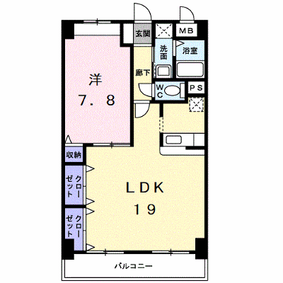 Ｓテイト新山口 102【管理NO：1-013280201-01020】 ★家具家電は申し込み後に搬入します★ ★2026年10月上旬入居可能★の物件画像