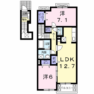 スウィートライフ野間Ａ 203【管理NO：1-015252001-02030】 ★家具家電は申し込み後に搬入します★ ★2026年10月中旬入居可能★の物件画像