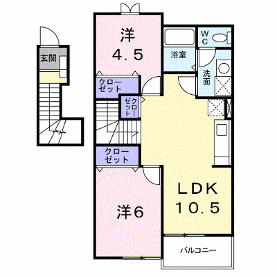 サニーレーン 202【管理NO：1-012016201-02020】 ★家具家電は申し込み後に搬入します★ ★2026年10月上旬入居可能★の物件画像