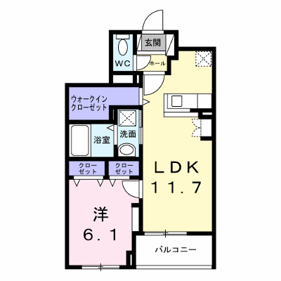 カーサ　コロレ 102【管理NO：1-028011801-01020】 ★家具家電は申し込み後に搬入します★ ★2027年03月下旬入居可能★の物件画像