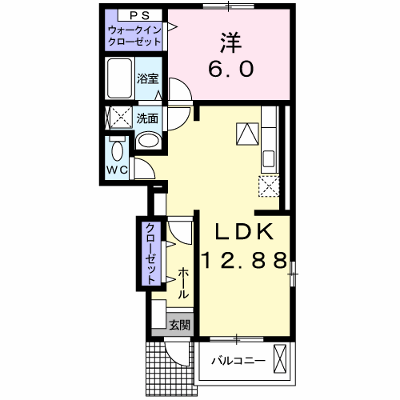 ル・サンシャイン　Ⅰ 103【管理NO：1-015889001-01030】 ★家具家電は申し込み後に搬入します★ ★2026年10月中旬入居可能★の物件画像