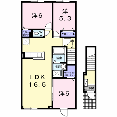 Ｋ＆ＭⅦ 202【管理NO：1-023945901-02020】 ★家具家電は申し込み後に搬入します★ ★2026年10月中旬入居可能★の物件画像