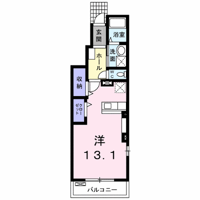 フィオーレＡ 101【管理NO：1-015443101-01010】 ★家具家電は申し込み後に搬入します★ ★2026年10月中旬入居可能★の物件画像