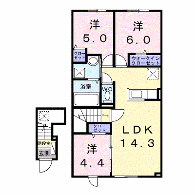 ラ　カーサ・ミーアⅥ 205【管理NO：1-028510601-02050】 ★家具家電は申し込み後に搬入します★ ★2027年02月上旬入居可能★の物件画像