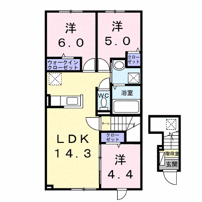 ラ　カーサ・ミーアⅥ 201【管理NO：1-028510601-02010】 ★家具家電は申し込み後に搬入します★ ★2027年02月上旬入居可能★の物件画像