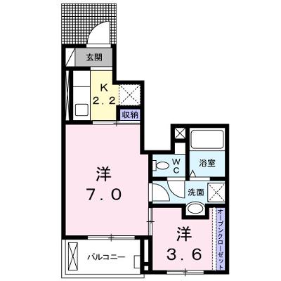 バース　Ⅲ 102【管理NO：1-022795001-01020】 ★家具家電は申し込み後に搬入します★ ★2026年10月中旬入居可能★の物件画像