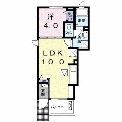 ラフォーレⅠ 101【管理NO：1-022256001-01010】 ★家具家電は申し込み後に搬入します★ ★2026年10月中旬入居可能★の物件画像