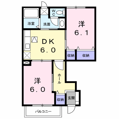 ボヤージュＤ 102【管理NO：1-012406502-01020】 ★家具家電は申し込み後に搬入します★ ★2026年11月上旬入居可能★の物件画像