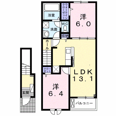 クレッセント 204【管理NO：1-028554301-02040】 ★家具家電は申し込み後に搬入します★ ★2027年03月上旬入居可能★の物件画像