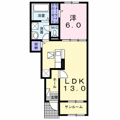 クレッセント 104【管理NO：1-028554301-01040】 ★家具家電は申し込み後に搬入します★ ★2027年03月上旬入居可能★の物件画像