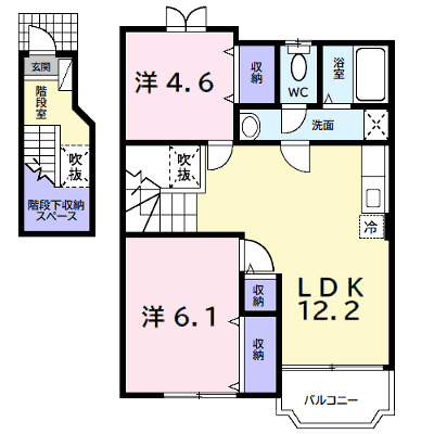 デュオハイツ 202【管理NO：1-010038601-02020】 ★家具家電は申し込み後に搬入します★の物件画像