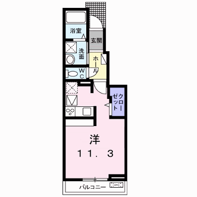 ベル・フィオーレⅡ 102【管理NO：1-022174701-01020】 ★家具家電は申し込み後に搬入します★ ★2026年10月中旬入居可能★の物件画像