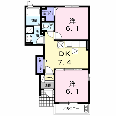 エレガンテ　ブリッサ 104【管理NO：1-016945801-01040】 ★家具家電は申し込み後に搬入します★ ★2026年10月中旬入居可能★の物件画像