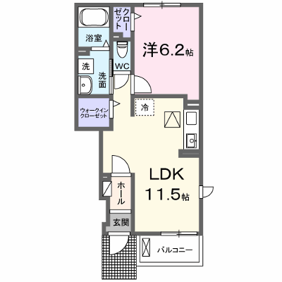 ショコラ 105【管理NO：1-027734601-01040】 ★家具家電は申し込み後に搬入します★の物件画像
