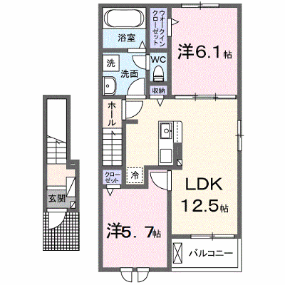 グラン　フェリシアⅠ 205【管理NO：1-027559401-02040】 ★家具家電は申し込み後に搬入します★ ★2026年11月上旬入居可能★の物件画像