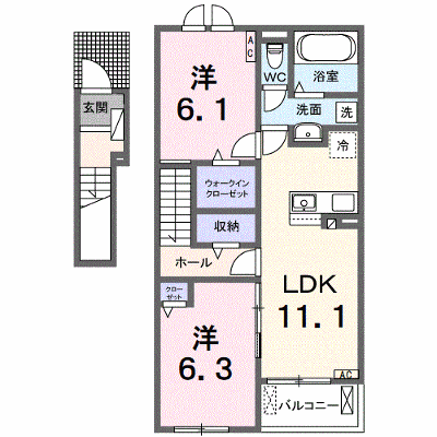 ＴＯＭＹ・Ｋ（トミーＫ） 202【管理NO：1-027525601-02020】 ★家具家電は申し込み後に搬入します★ ★2026年10月中旬入居可能★の物件画像