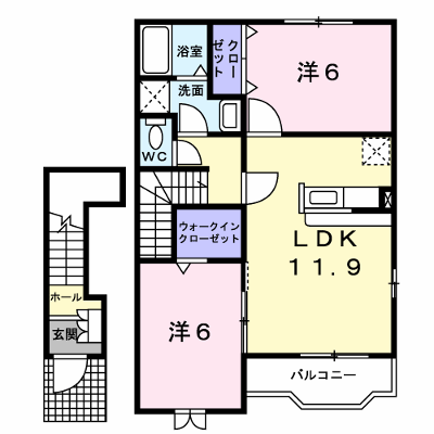 アイリスガーデンＡ 205【管理NO：1-014332701-02040】 ★家具家電は申し込み後に搬入します★ ★2026年10月中旬入居可能★の物件画像