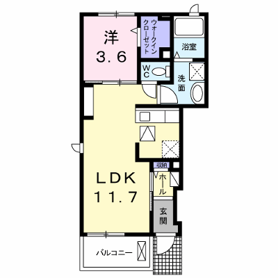 悠凛・９８Ｋ 101【管理NO：1-021027801-01010】 ★家具家電は申し込み後に搬入します★ ★2026年10月中旬入居可能★の物件画像